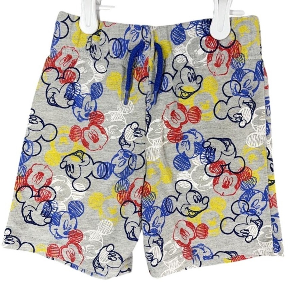 Mickey Mouse Sweat Shorts‎ 2T Toddler Disney Elastic Waist